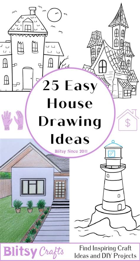house drawing|25 Easy House Drawing Ideas .